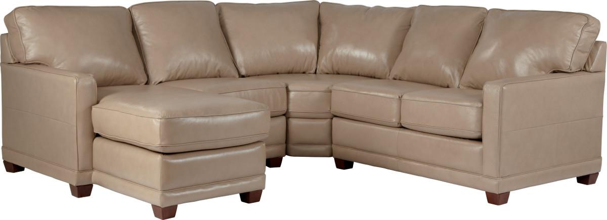 LaZBoy Kennedy Transitional Sectional Sofa with RAS Chaise Rotmans Sectional Sofas